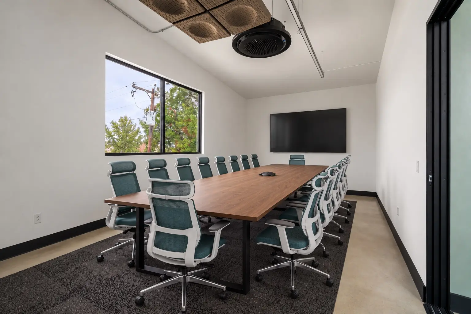 Rendering of the 20-seat conference and training room